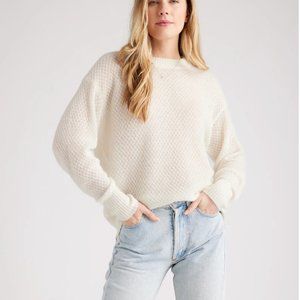 Quince Baby Alpaca-Wool Diamond Stitch Crew